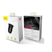 Įkroviklis automobilinis Baseus (CCALL-YD01) (2xUSB 30W) juodas