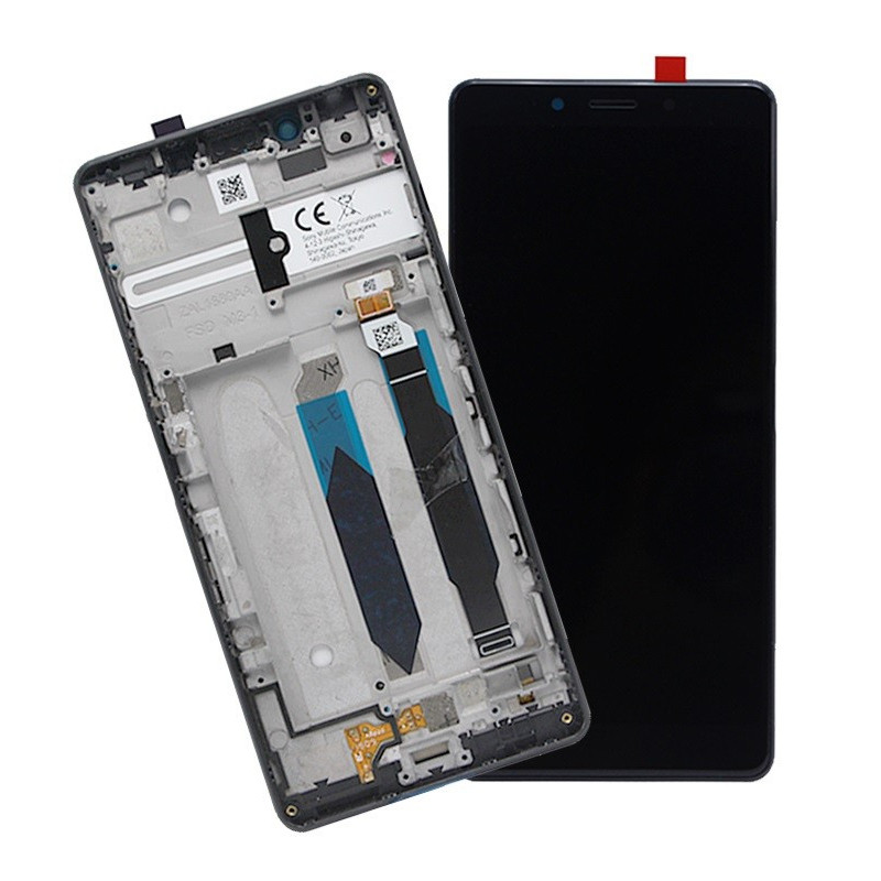 Ekranas Sony i3312 / i4312 L3 2019 su lietimui jautriu stikliuku ir rėmeliu Black originalus (used Grade A)