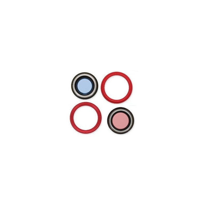 iPhone 14 / 14 Plus lens for camera with frame Red (2pcs) ORG