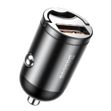 Įkroviklis automobilinis BASEUS (VCHX-A0G) (1xUSB 30W) pilkas