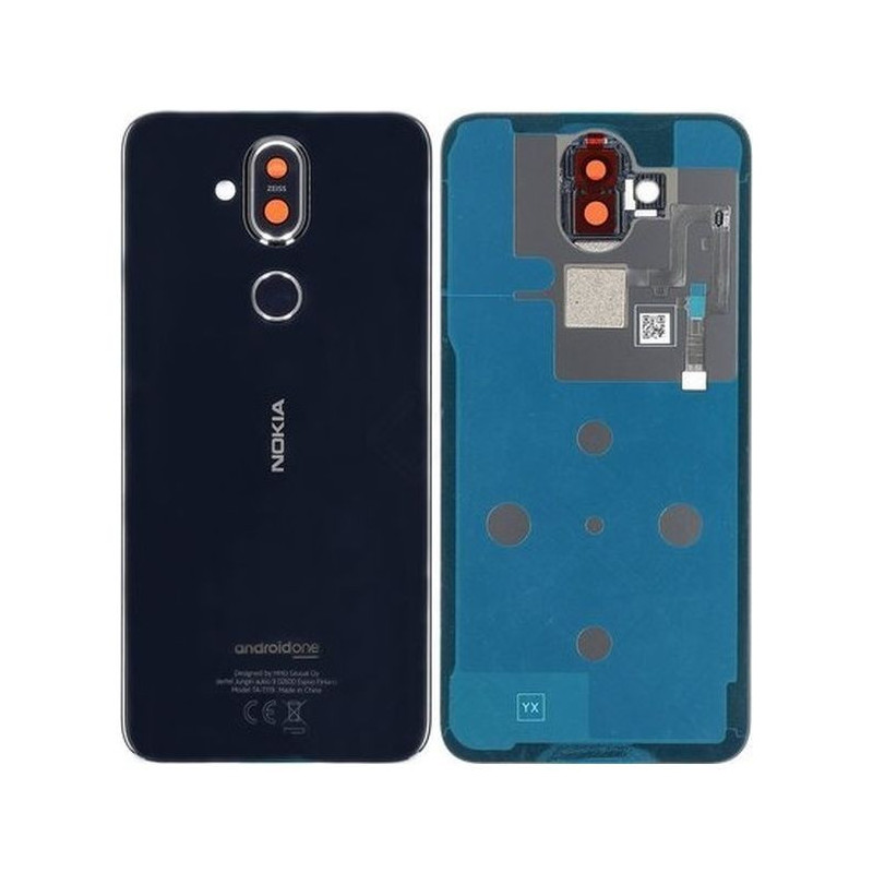 Galinis dangtelis Nokia 8.1 Black originalus (used Grade B)