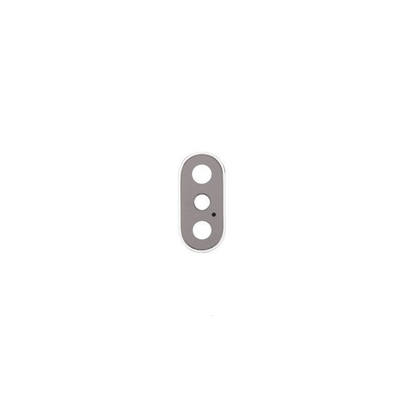 iPhone XS / XS Max lens for camera with frame Silver ORG