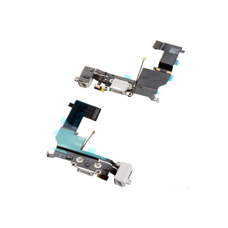 Flex for iPhone SE for audio and charging connector with microphone white ORG