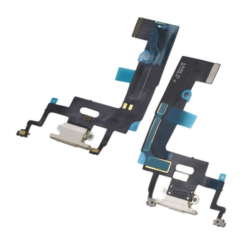 Flex for iPhone XR for charging connector with microphone White ORG