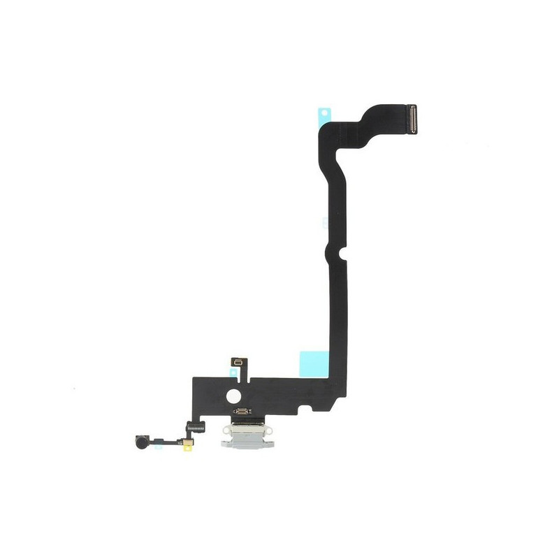Flex for iPhone XS Max for charging connector with microphone Silver ORG