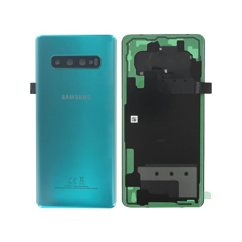 Galinis dangtelis Samsung G975 S10+ žalias (Prism Green) originalus (used Grade C)