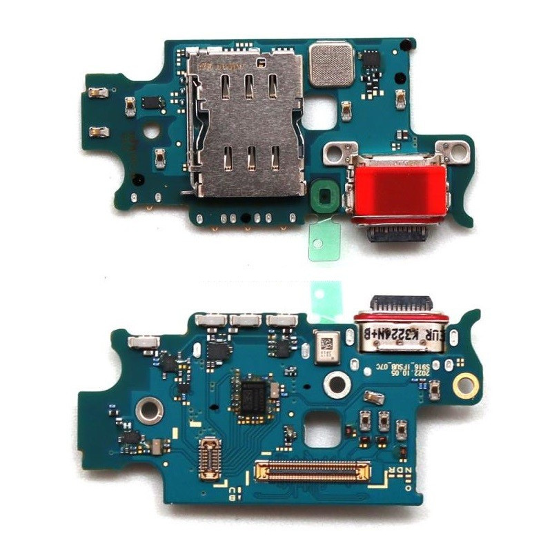 Flex Samsung S916 S23 Plus for plugin, microphone, SIM reader original (service pack)
