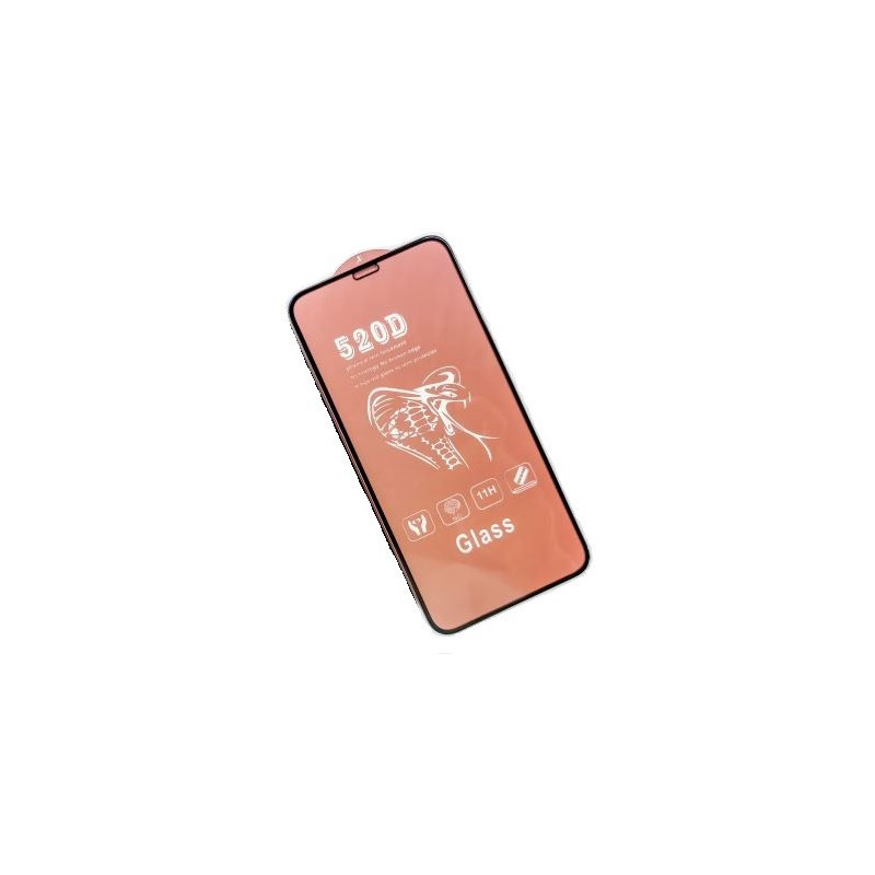 LCD apsauginis stikliukas "520D Full Glue" Apple iPhone 7 / 8 baltas be įpakavimo