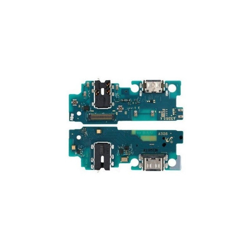 Lanksčioji jungtis Samsung A326 A32 5G 2021 su įkrovimo kontaktu, mikrofonu, ausinių lizdu originali (service pack)