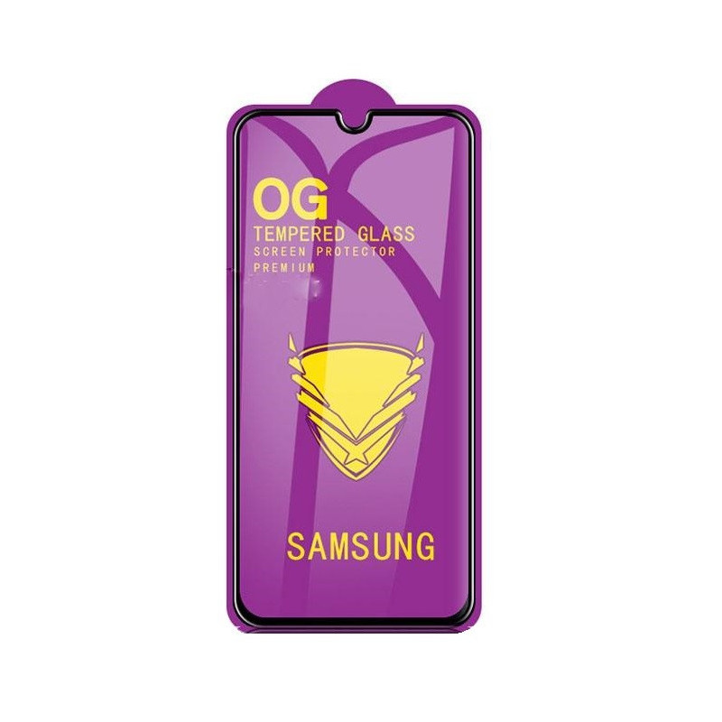 LCD apsauginis stikliukas "11D Full Glue" Samsung A115 A11 / M115 M11 juodas be įpakavimo