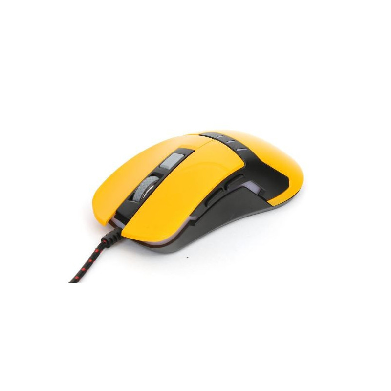 Pelė VARR Gaming OM-270 laidinė, geltonos spalvos