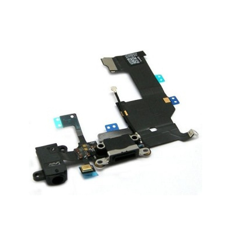 Lanksčioji jungtis skirta iPhone 5G audio ir įkrovimo kontaktų juoda ORG