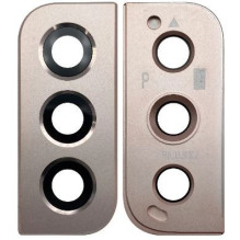 Samsung S906 S22 Plus lens for camera with frame Pink Gold ORG