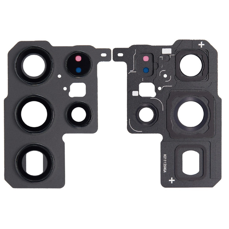 Samsung S908 S22 Ultra lens for camera with frame Black ORG