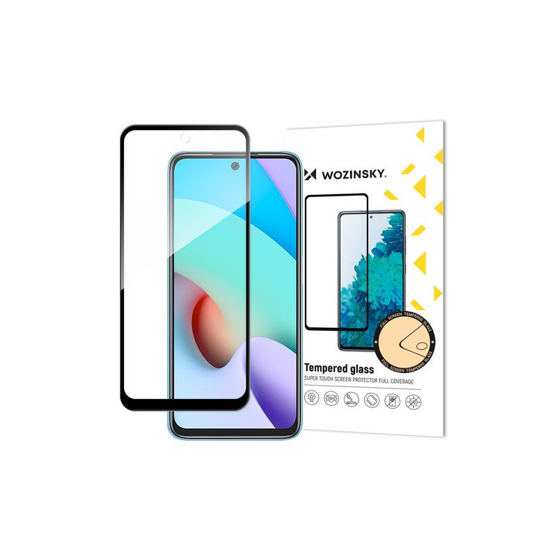 Screen protection glass "Wozinsky 5D Full Glue" Samsung A037 A03s 2021 case-friendly black