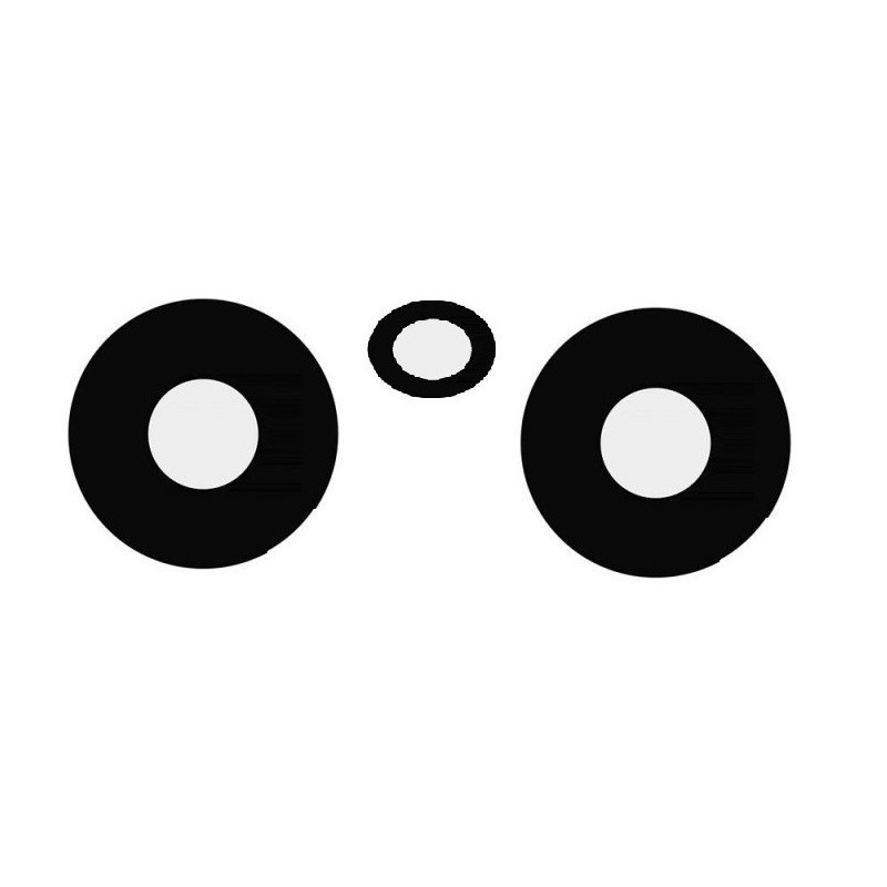 Xiaomi Redmi Note 12 4G kameros stikliukas Black (only lens 3pcs) ORG