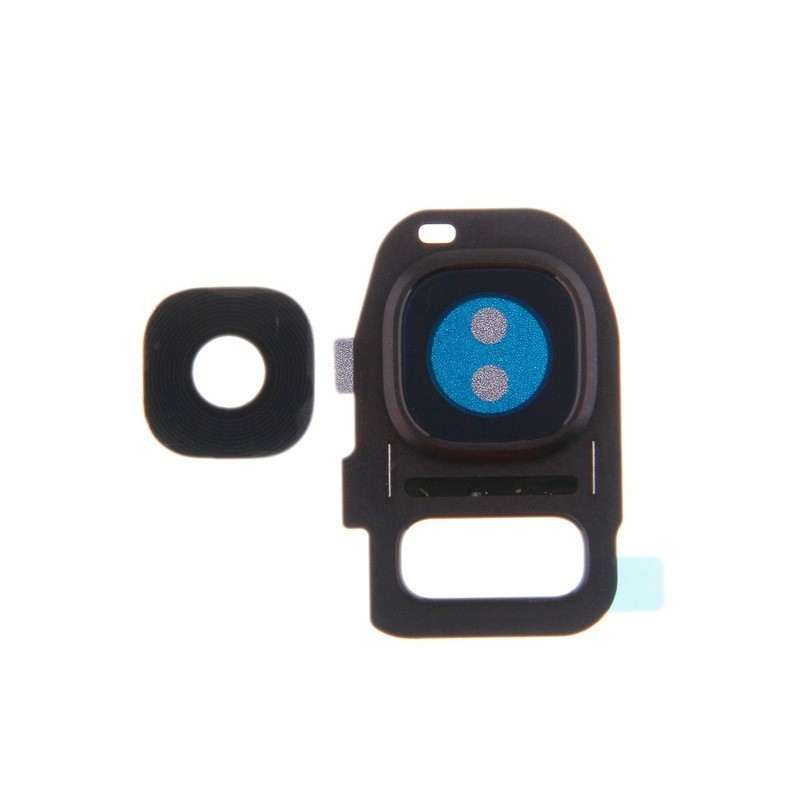 Samsung G930 / G935 S7 Edge lens for camera with frame Black ORG