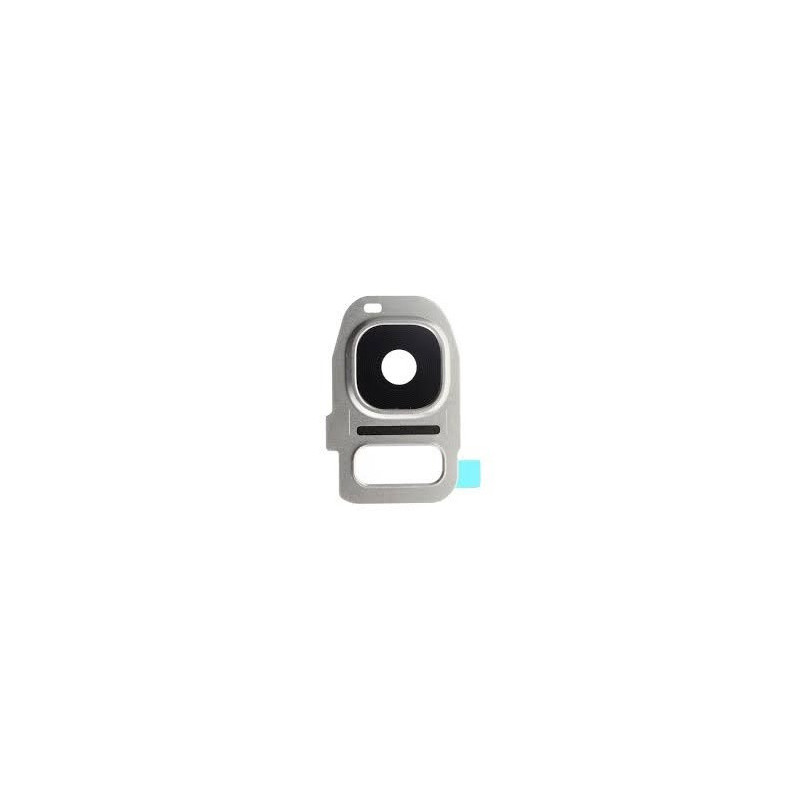 Samsung G930 / G935 S7 Edge lens for camera with frame Silver ORG