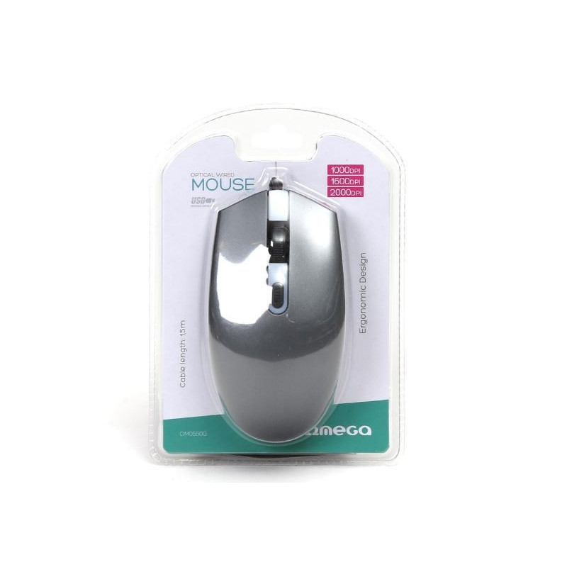 Mouse OMEGA OM-0550 optical, gray