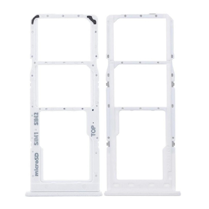 SIM kortelės laikiklis Samsung A125 A12 / A127 A12S White originalus (service pack)