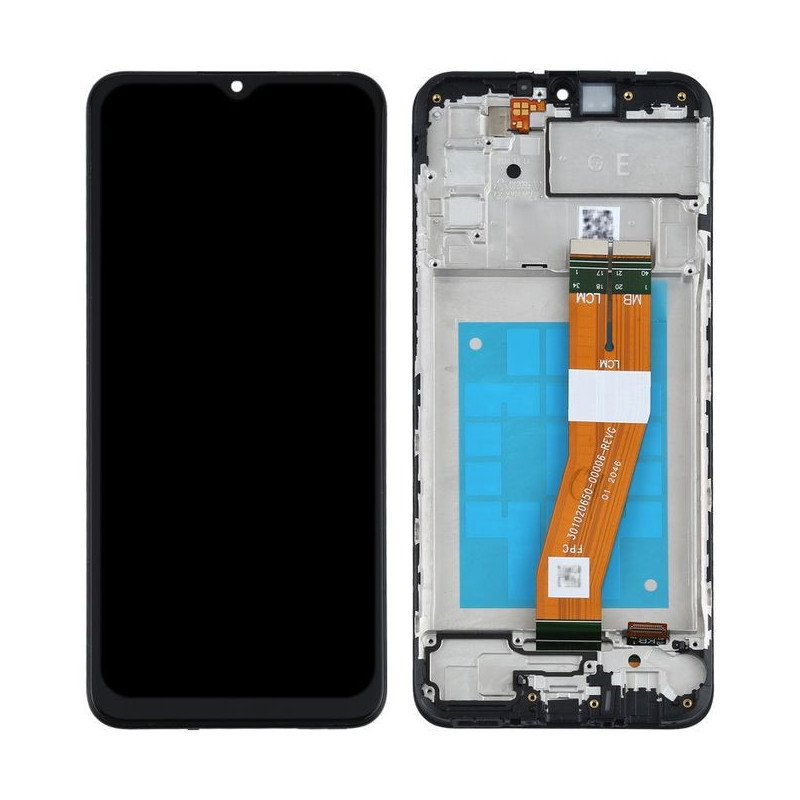 LCD screen Samsung A025G A02s 2020 with touch screen and frame Black original