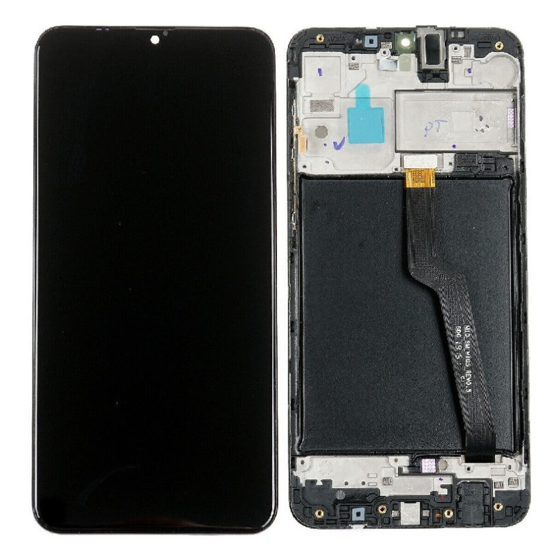 LCD screen Samsung A105 A10 Dual SIM with touch screen and frame black original