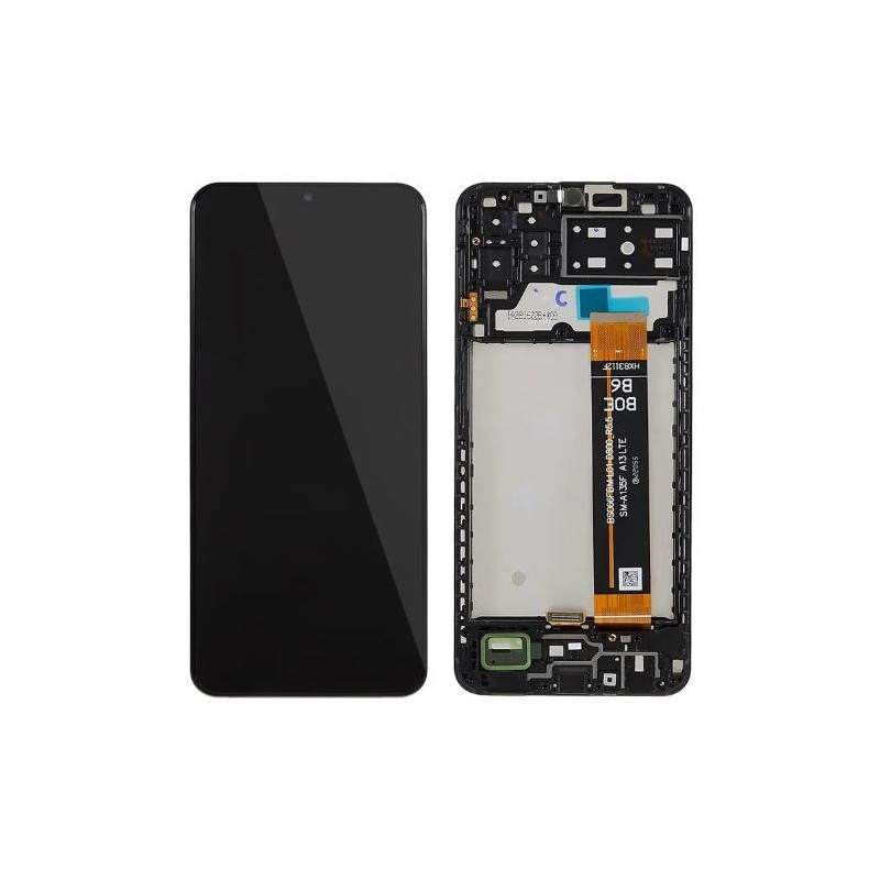 LCD screen Samsung A135 A13 4G 2022 with touch screen and frame Black original
