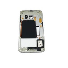 Middle housing Samsung G925F S6 Edge grey (blue) with buzzer and sides buttons original (used Grade B)
