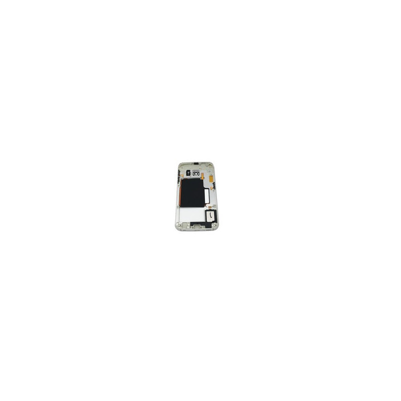 Middle housing Samsung G925F S6 Edge grey (blue) with buzzer and sides buttons original (used Grade B)
