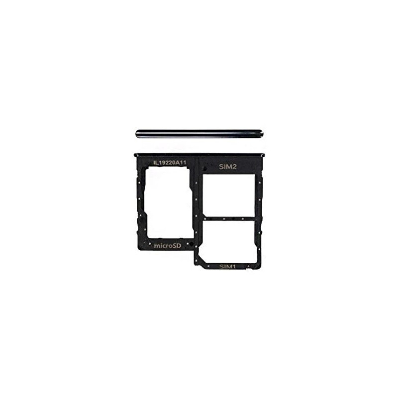 SIM kortelės laikiklis Samsung A315 A31 2020 Prism Crush Black originalus (service pack)