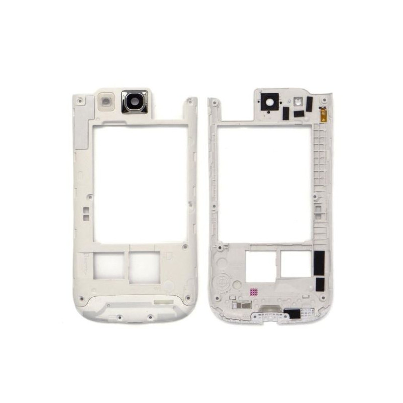 Middle housing Samsung i9300 S3 white ORG