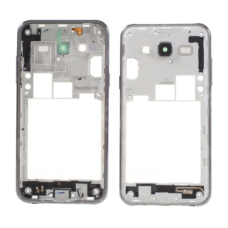Middle housing Samsung J500 J5 2015 grey (black) with buzzer and sides buttons original (used Grade B)