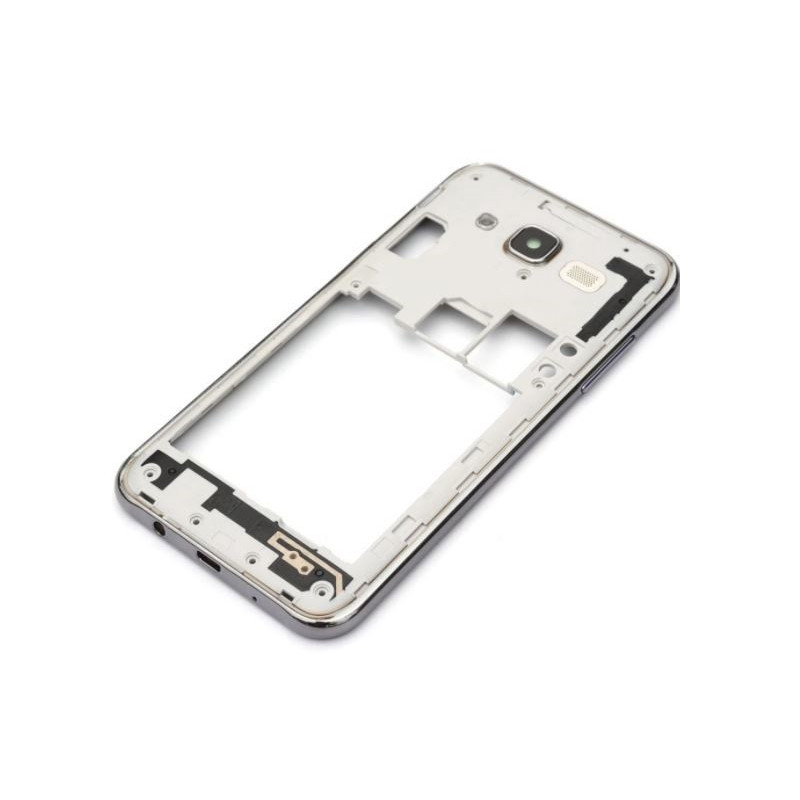 Middle housing Samsung J500 J5 2015 silver (gold) with buzzer and sides buttons original (used Grade B)