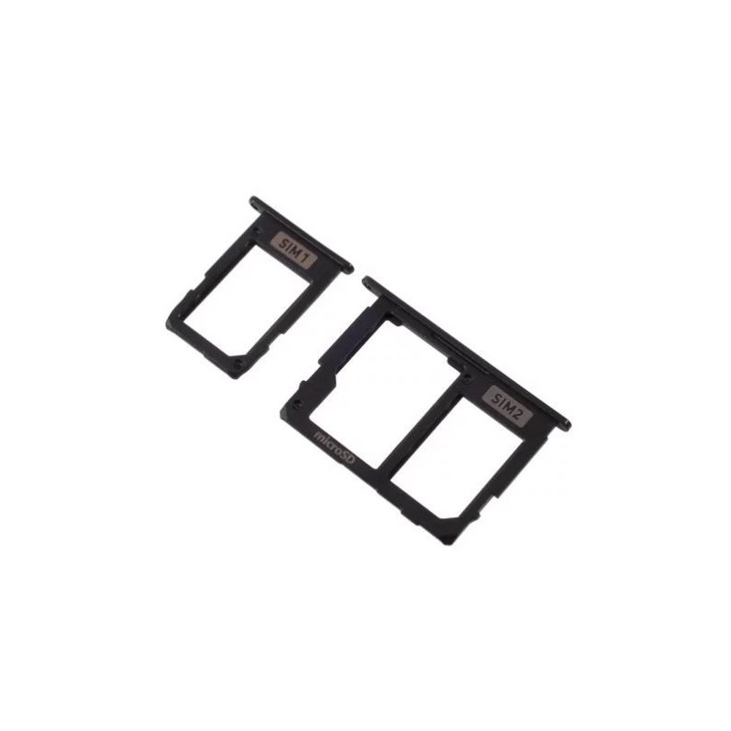 SIM kortelės laikiklis Samsung A605 A6+ 2018 (2 vnt) juodas ORG