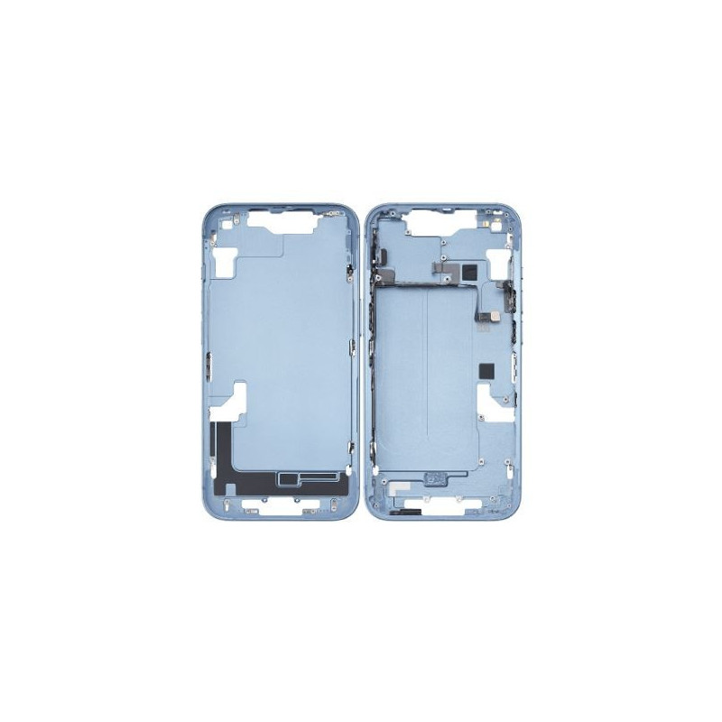 Middle housing iPhone 14 Blue with side buttons originalus (used Grade A)