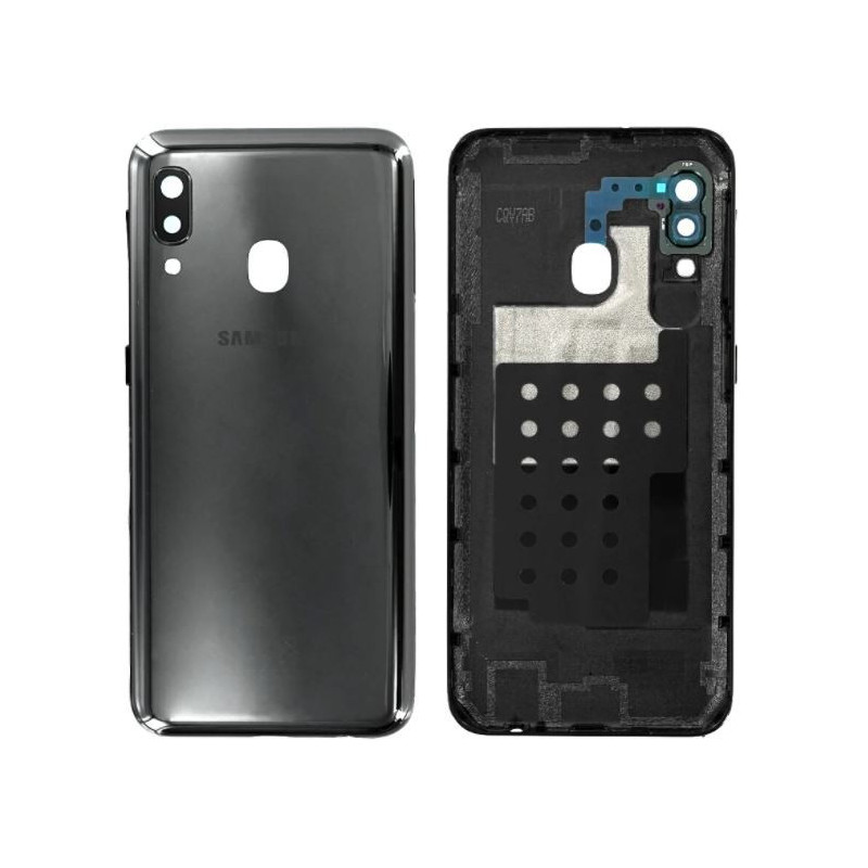 Galinis dangtelis Samsung A202 A20e 2019 Black originalus (service pack)
