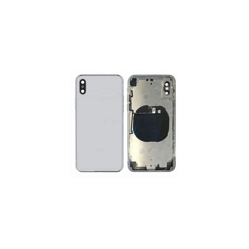Galinis dangtelis iPhone X Silver pilnas originalus (used Grade B)