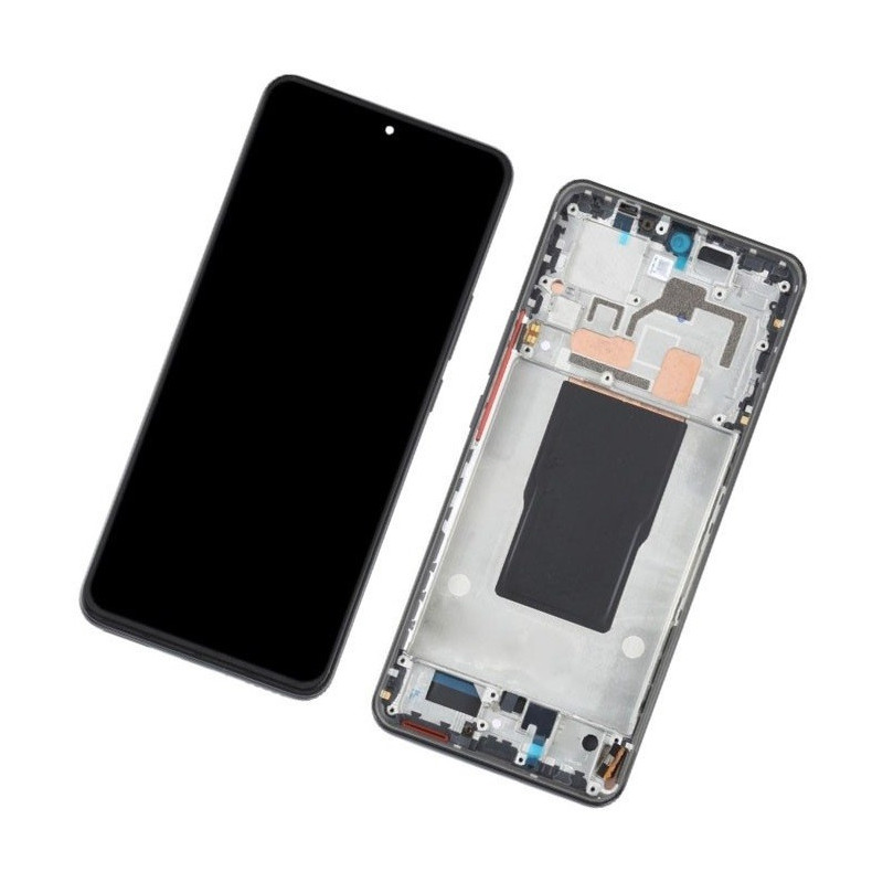 LCD screen Xiaomi 12T / 12T Pro with touch screen with frame Black ORG