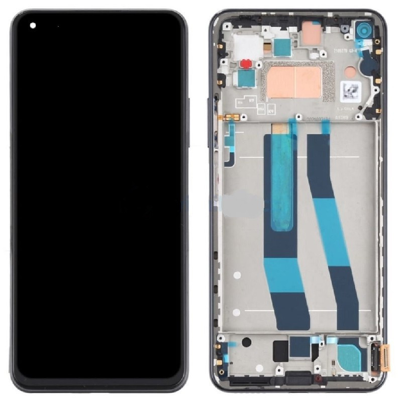 LCD screen Xiaomi Mi 11 Lite 4G / Mi 11 Lite 5G / 11 Lite 5G NE with touch screen with frame Black ORG