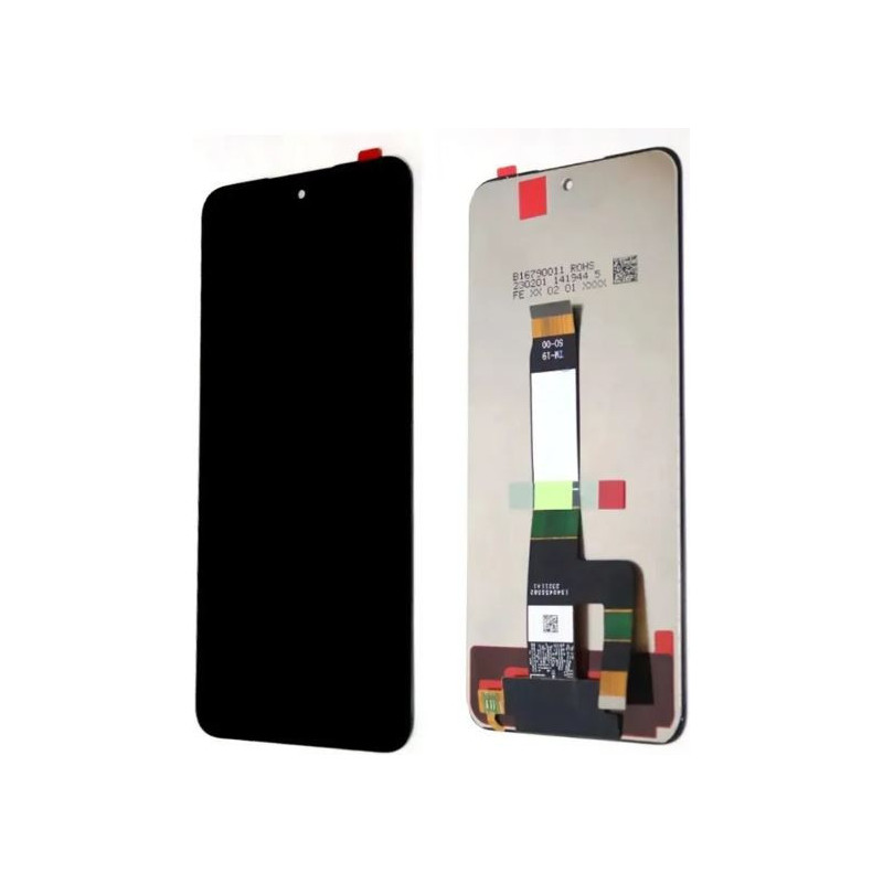 Ekranas Xiaomi Redmi 12 4G / 12 5G / Poco M6 Pro 5G su lietimui jautriu stikliuku Black ORG