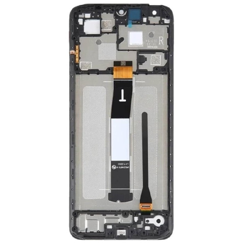 Ekranas Xiaomi Redmi 12C su lietimui jautriu stikliuku ir rėmeliu Graphite Grey ORG