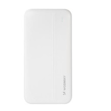 Išorinė baterija POWER BANK Wozinsky (WPBWE1) 10000mAh (2xUSB LCD) balta