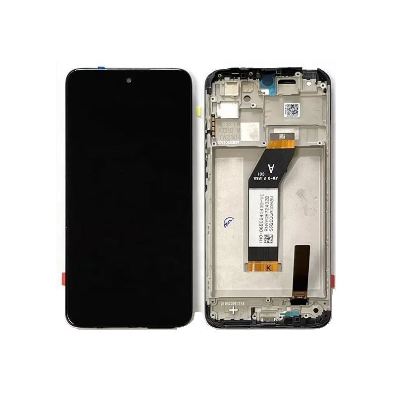 LCD screen Xiaomi Redmi 10 2021 with touch screen and frame Black ORG