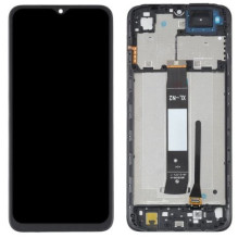 Ekranas Xiaomi Redmi A1 / A1+ / A2 / A2+ su lietimui jautriu stikliuku ir rėmeliu Black ORG