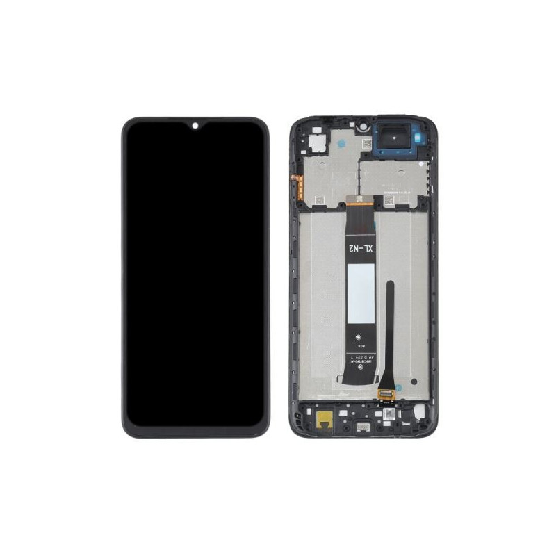 Ekranas Xiaomi Redmi A1 / A1+ / A2 / A2+ su lietimui jautriu stikliuku ir rėmeliu Black ORG