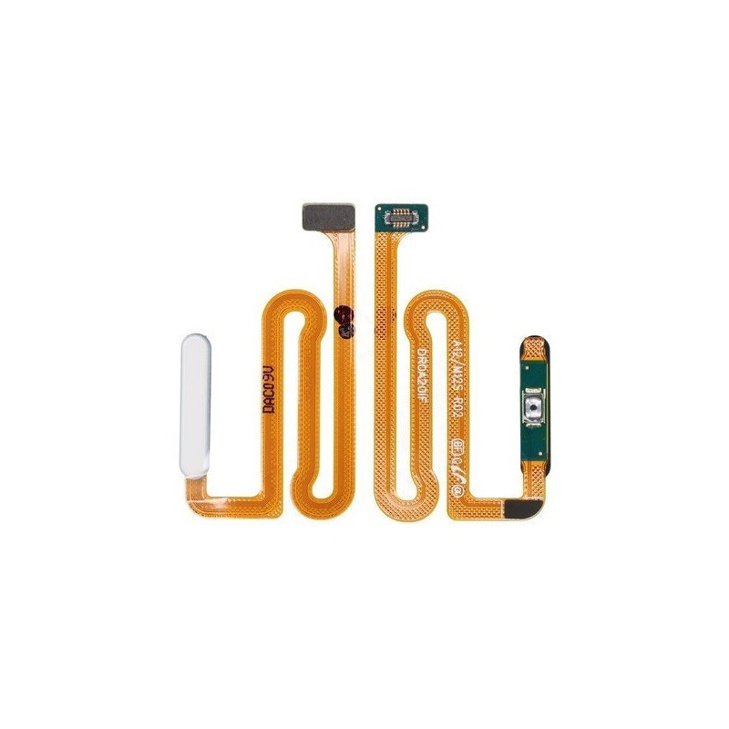 Lanksčioji jungtis Samsung A125 A12 / A127 A12S on / off + Fingerprint mygtuku White originali (service pack)