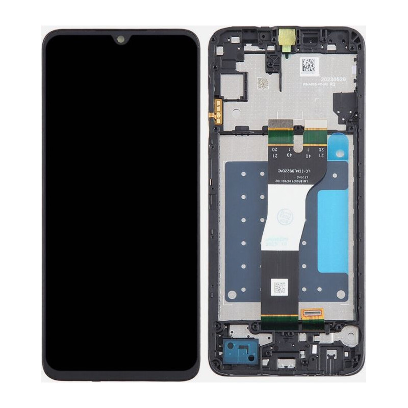 LCD screen Samsung A057 A05S 2023 with touch screen and frame black original