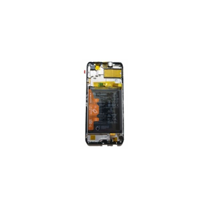 LCD screen Huawei P Smart 2021 / Honor Y7a / Honor 10X Lite with touch screen with frame and battery Midnight Black orig
