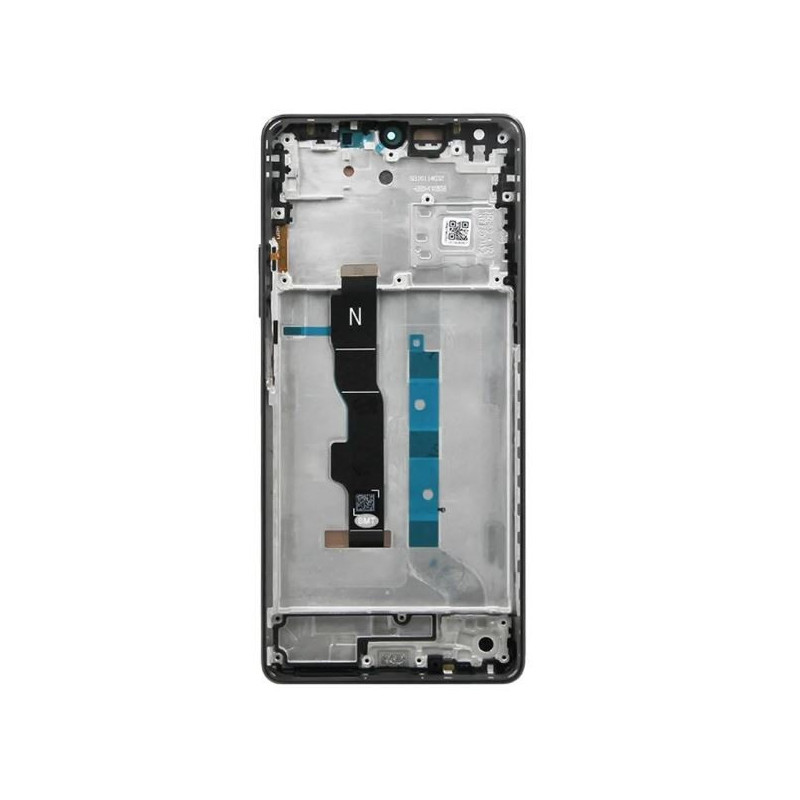 Ekranas Xiaomi Redmi Note 13 5G su lietimui jautriu stikliuku ir rėmeliu Graphite Black originalus (service pack)