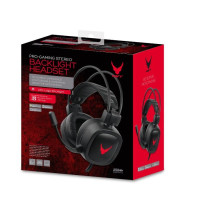 Laisvų rankų įranga VARR GAMING VH6020 su mikrofonu (RGB 3,5mm) juoda
